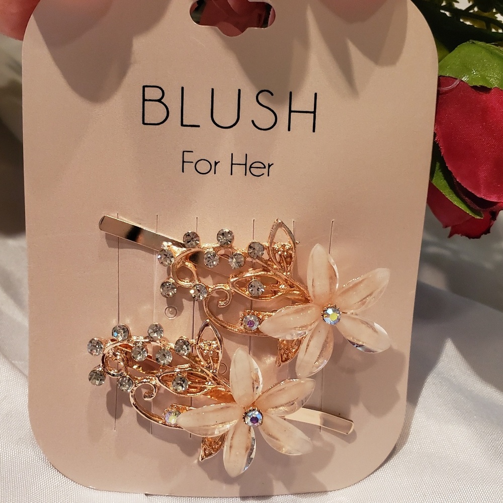Blush For Her Hair Clips